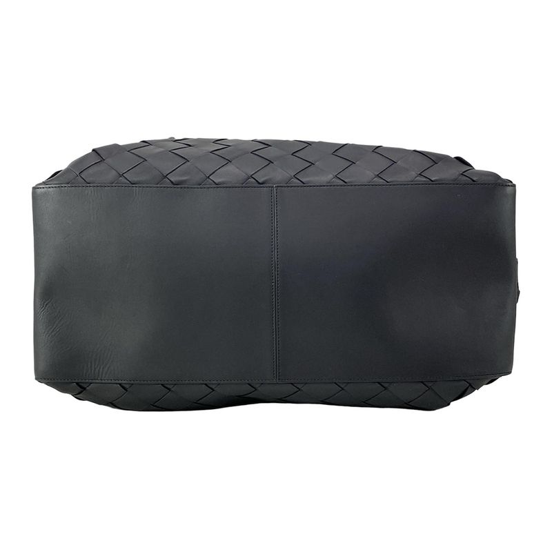 Bottega Veneta Boston Bag Maxi Intrecciato Black Main Item No Lock Leather