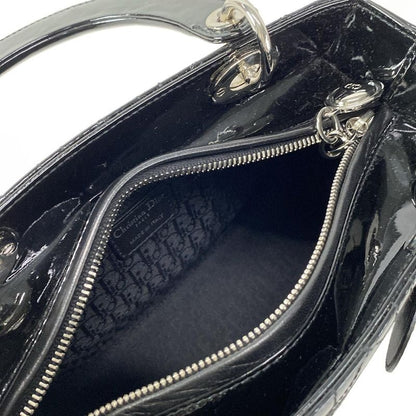 Dior Christian Dior Handbag Lady Dior Medium Bag Vrn44551 Black Leather