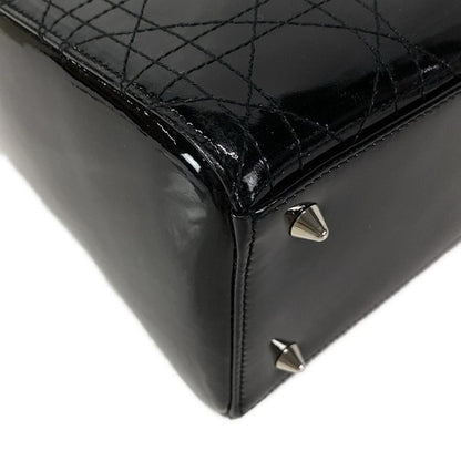 Dior Christian Dior Handbag Lady Dior Medium Bag Vrn44551 Black Leather