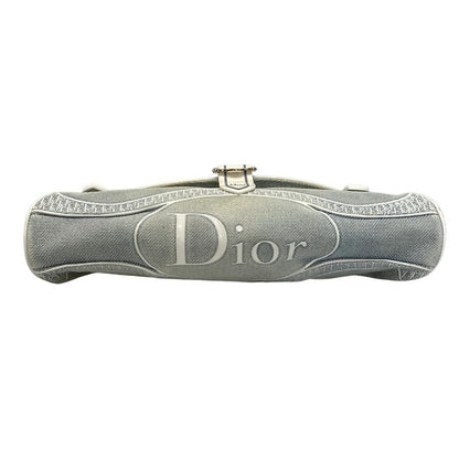 Dior Christian Dior Shoulder Bag - Light Blue X White Leather