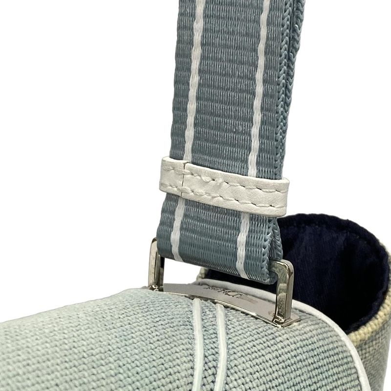 Dior Christian Dior Shoulder Bag - Light Blue X White Leather