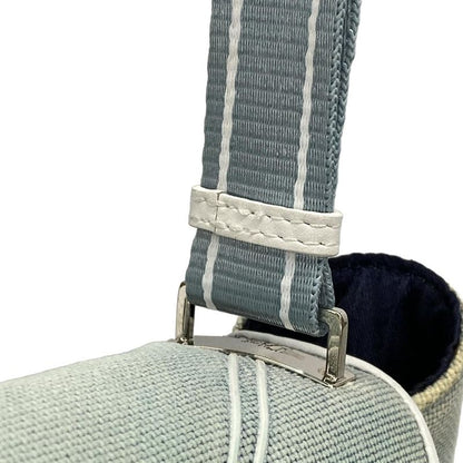 Dior Christian Dior Shoulder Bag - Light Blue X White Leather