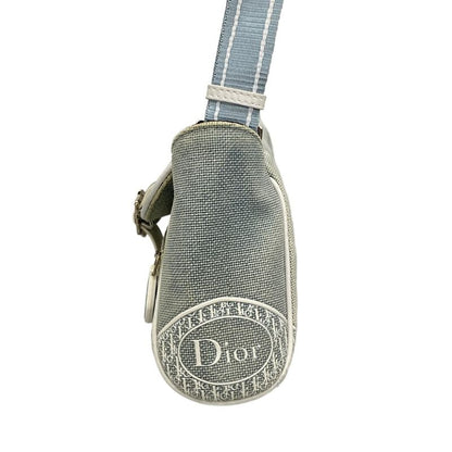 Dior Christian Dior Shoulder Bag - Light Blue X White Leather