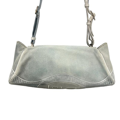 Dior Christian Dior Shoulder Bag - Light Blue X White Leather