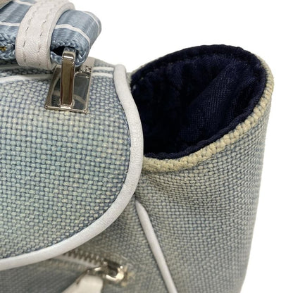 Dior Christian Dior Shoulder Bag - Light Blue X White Leather