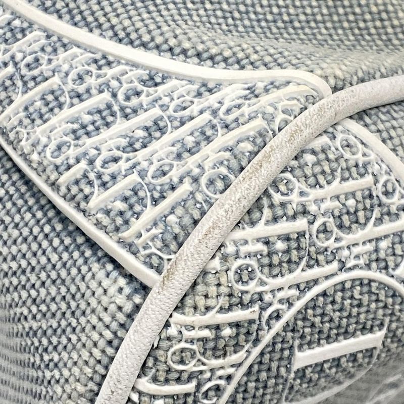 Dior Christian Dior Shoulder Bag - Light Blue X White Leather