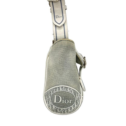 Dior Christian Dior Shoulder Bag - Light Blue X White Leather