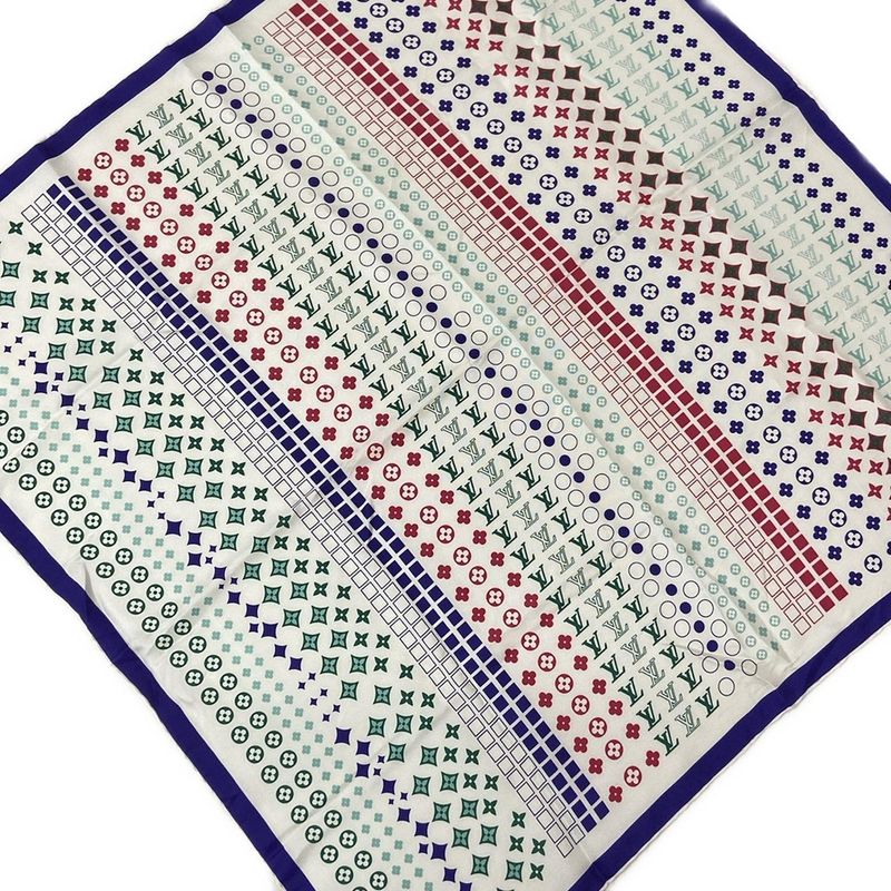Louis Vuitton Scarf White X Blue X Multi
