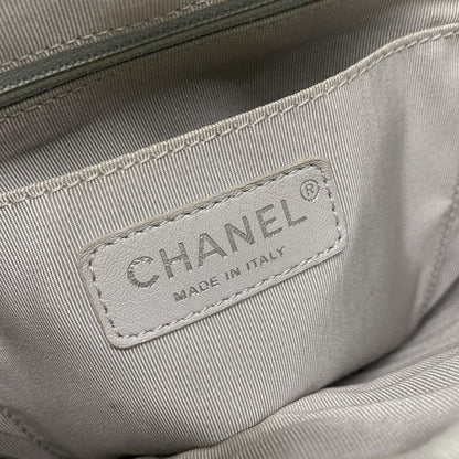 Chanel Backpack Sac V Stitch (Chevron) Silver Vintage Silver Hardware Chain
