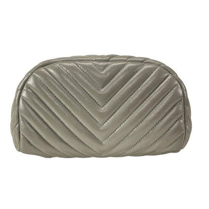 Chanel Backpack Sac V Stitch (Chevron) Silver Vintage Silver Hardware Chain