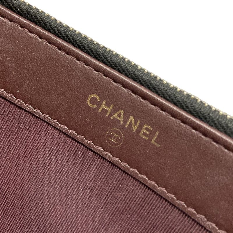 Chanel Wallet Matelasse Black Chain Wallet Gold Hardware