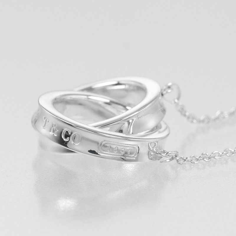 Tiffany & Co 1837 Interlocking Silver 925 Women's 5g Necklace
