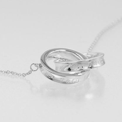 Tiffany & Co 1837 Interlocking Silver 925 Women's 5g Necklace