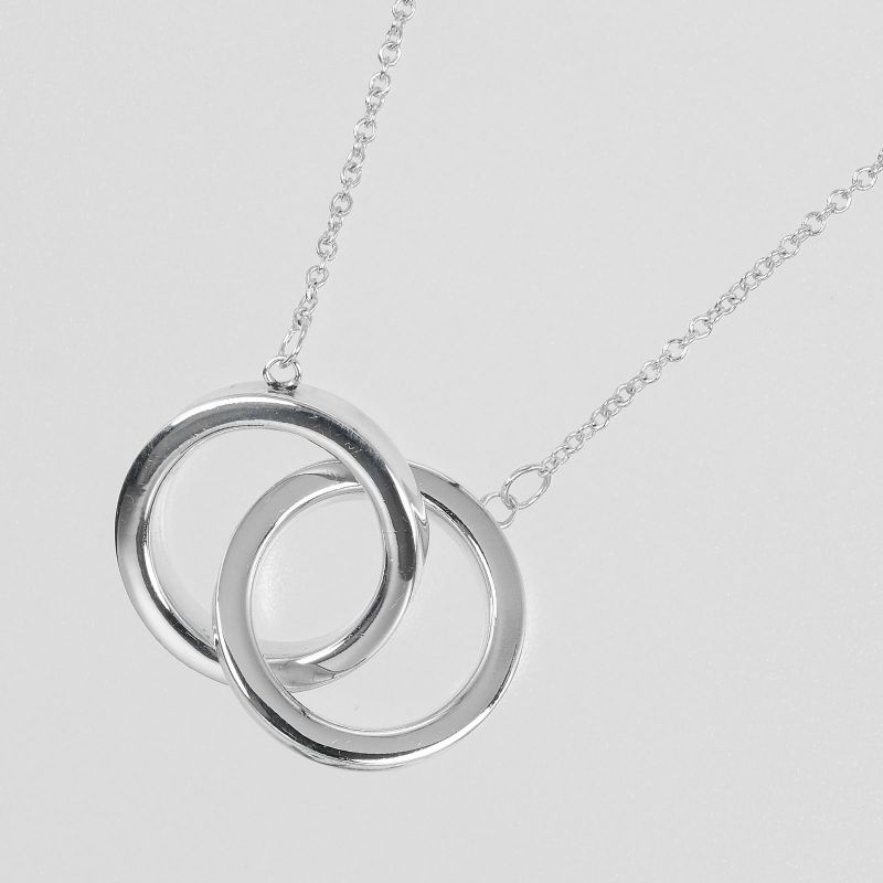 Tiffany & Co 1837 Interlocking Silver 925 Women's 5g Necklace