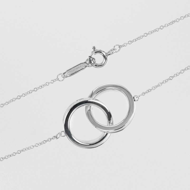 Tiffany & Co 1837 Interlocking Silver 925 Women's 5g Necklace