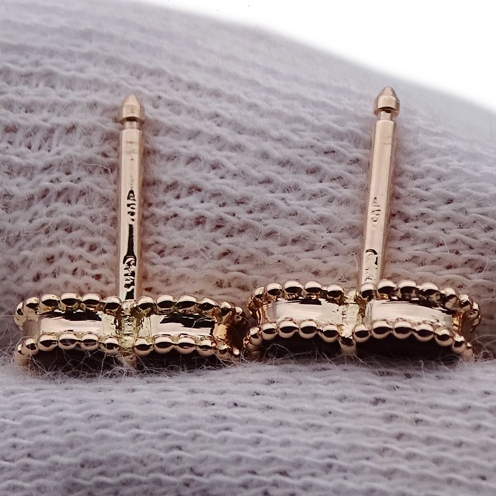 Van Cleef & Arpels Earrings Sweet Heart Alhambra Fyage Women'S Brand 750pg