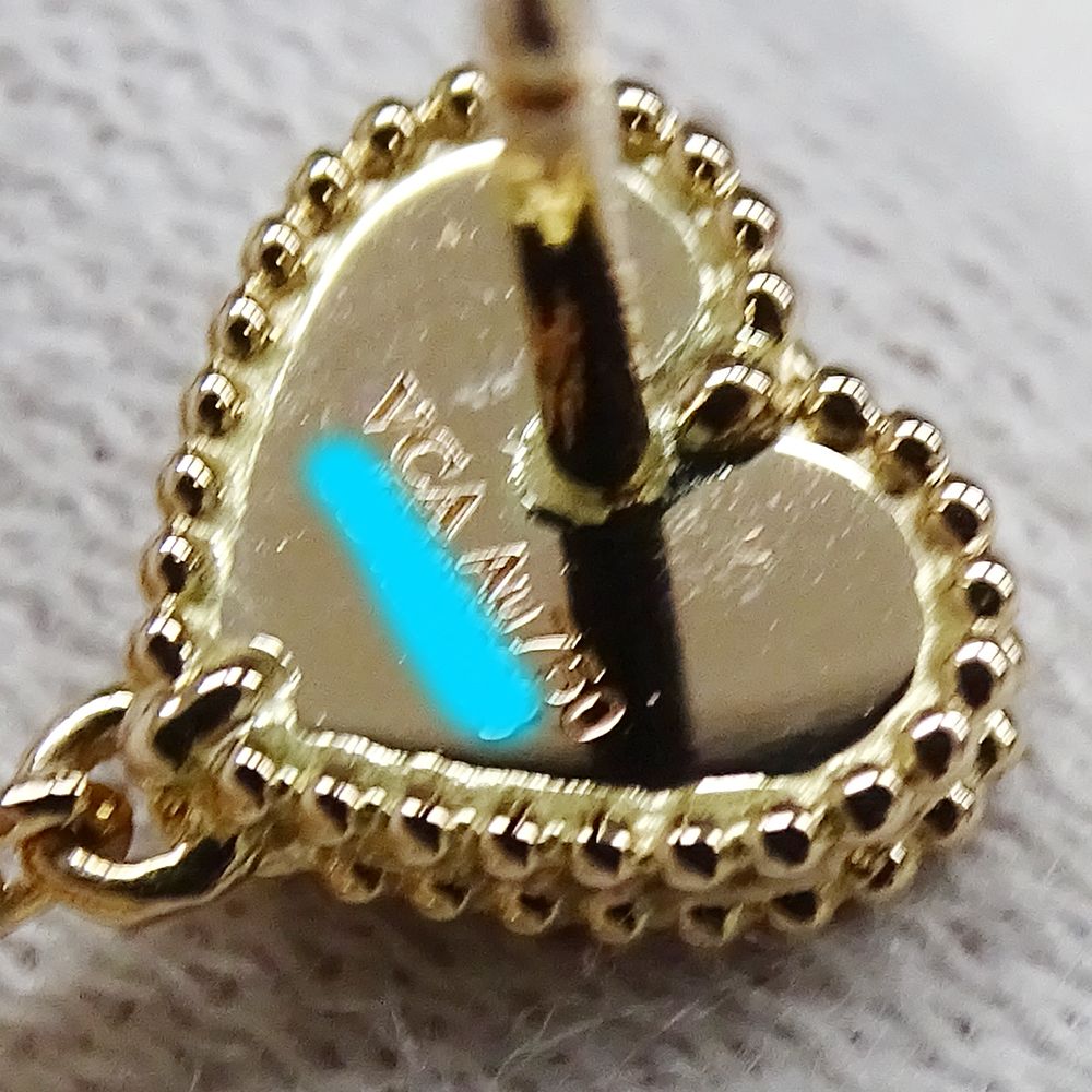 Van Cleef & Arpels Earrings Sweet Heart Alhambra Fyage Women'S Brand 750pg