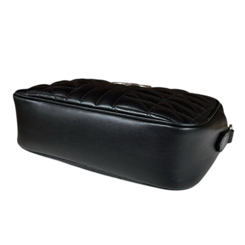 Gucci Ggmarmont Shoulder Bag Leather 447632 Black Women's Gucci Used Gucci