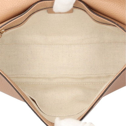 Gucci Soho Shoulder Bag Leather 536224 Beige Ladies Gucci Used Gucci