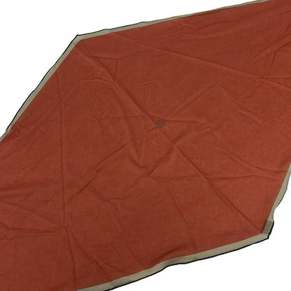 Hermes Shawl Losange Orange X Beige X Dark Brown Cotton