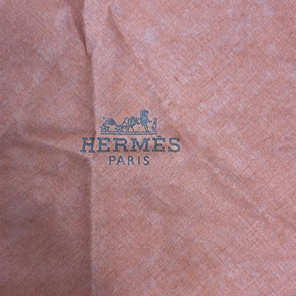 Hermes Shawl Losange Orange X Beige X Dark Brown Cotton