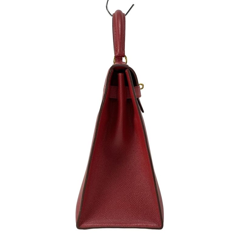 Hermes Handbag Kelly 32 Rouge Vif Outside Sewing Gold Hardware