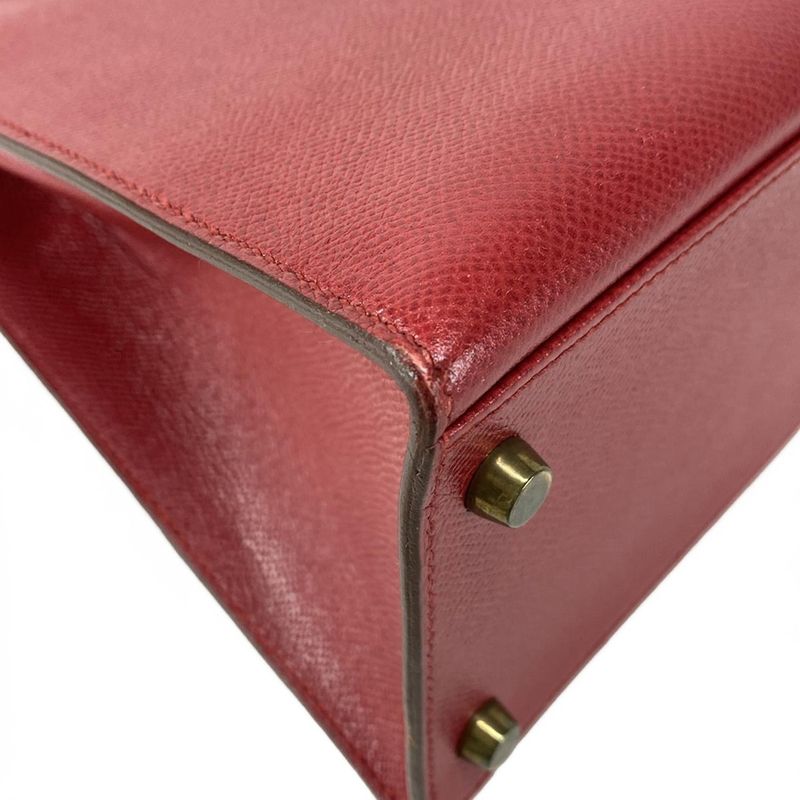 Hermes Handbag Kelly 32 Rouge Vif Outside Sewing Gold Hardware