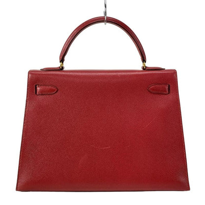 Hermes Handbag Kelly 32 Rouge Vif Outside Sewing Gold Hardware