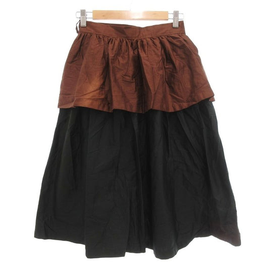 Yves Saint Laurent Vintage Peplum Skirt Flare M Knee Length