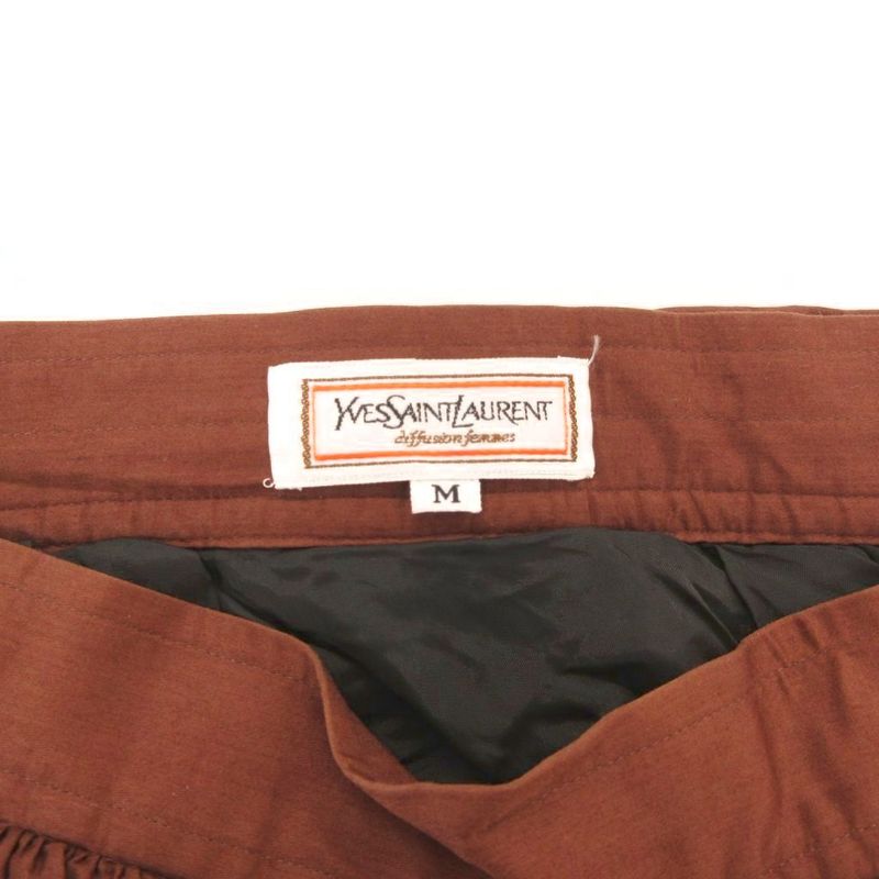 Yves Saint Laurent Vintage Peplum Skirt Flare M Knee Length