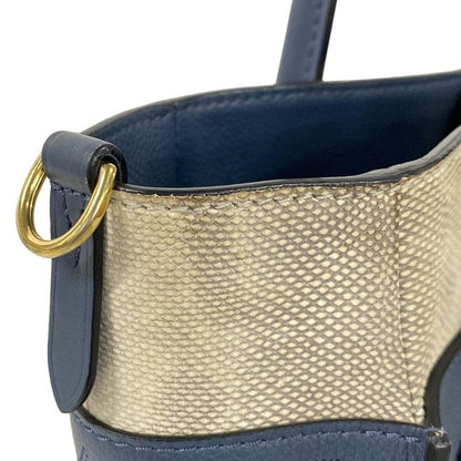 Louis Vuitton Tote Bag Mahina on My Side MM M22912 Blue Orage Leather Cowhide