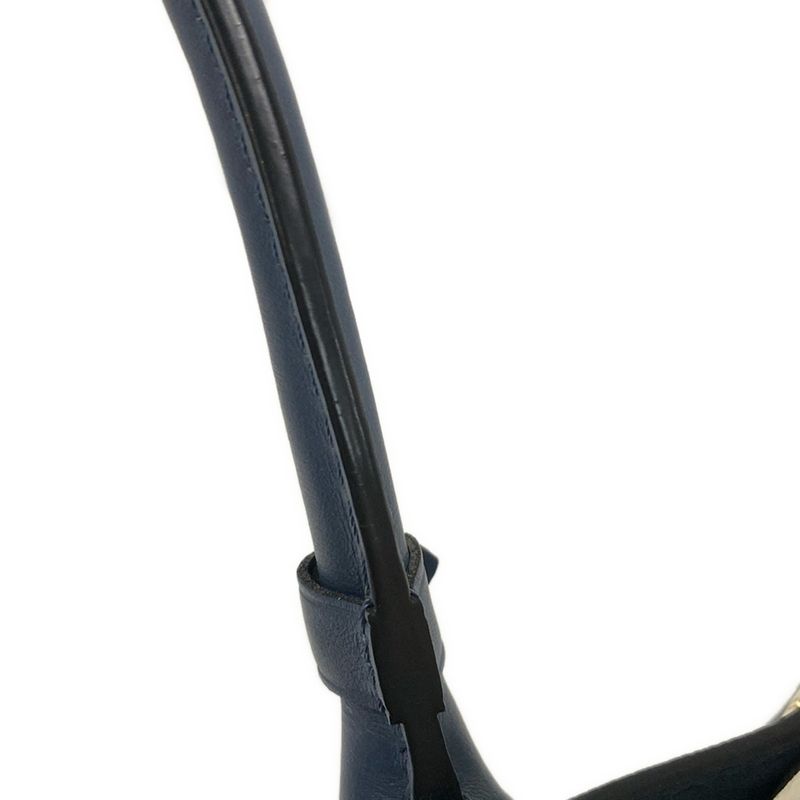 Louis Vuitton Tote Bag Mahina on My Side MM M22912 Blue Orage Leather Cowhide