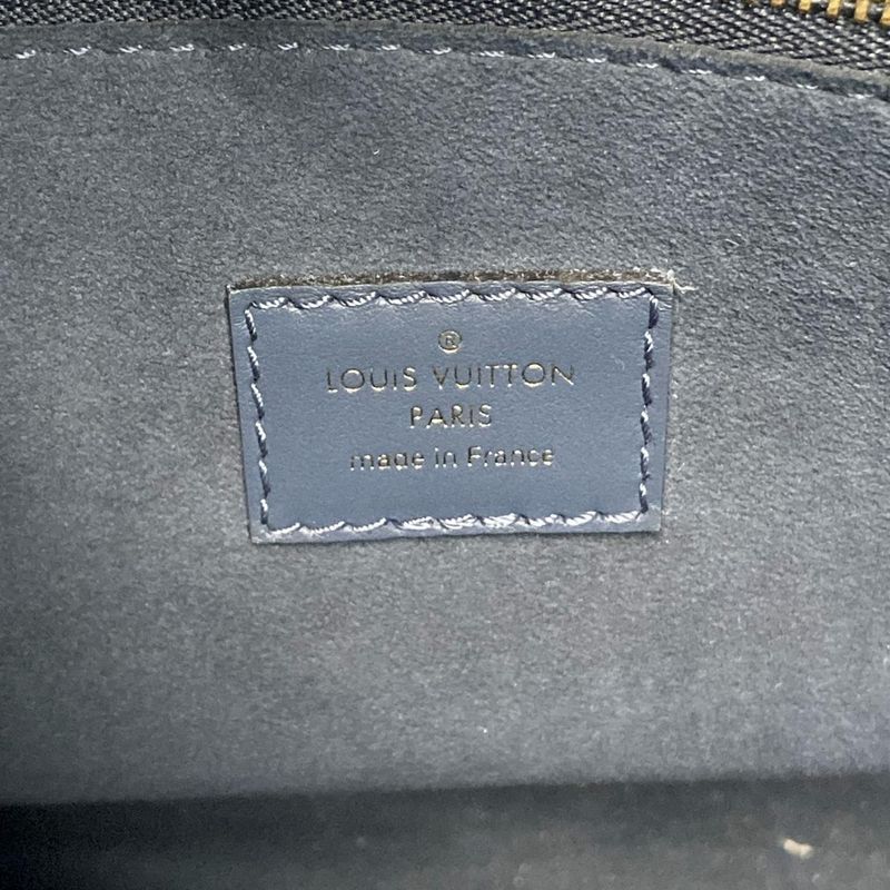 Louis Vuitton Tote Bag Mahina on My Side MM M22912 Blue Orage Leather Cowhide