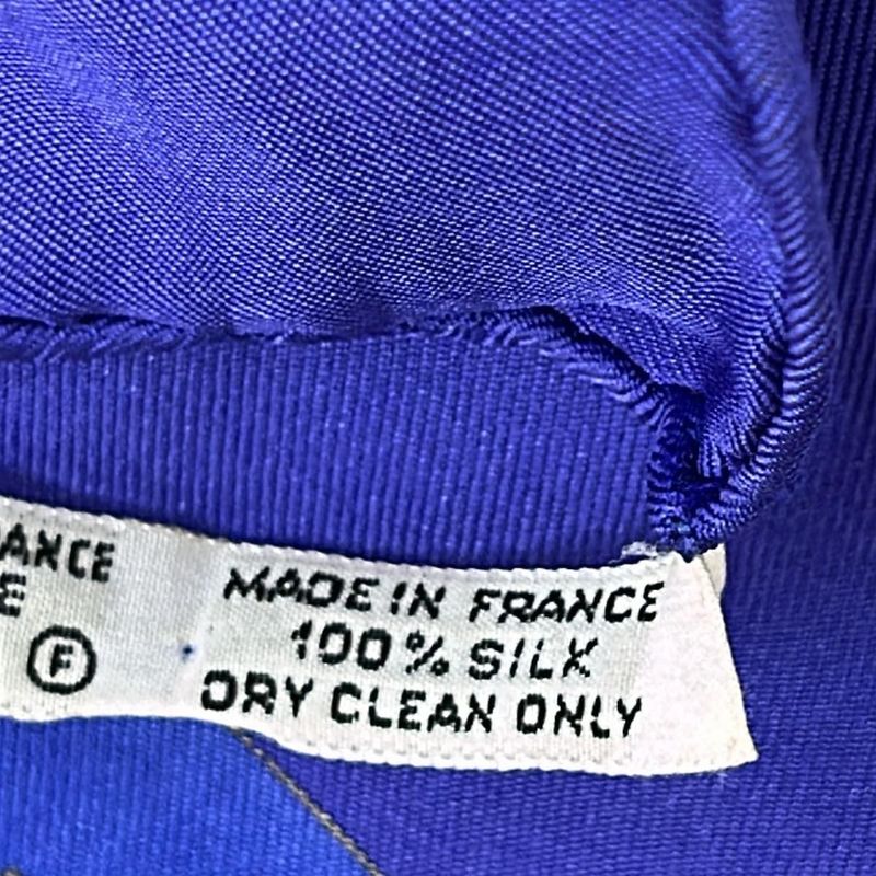 Hermes Scarf Carre 90 Blue X Gray Beige X Multi