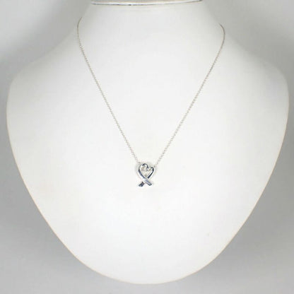 Tiffany & Co 925 Loving Heart Pendant Necklace J113-6