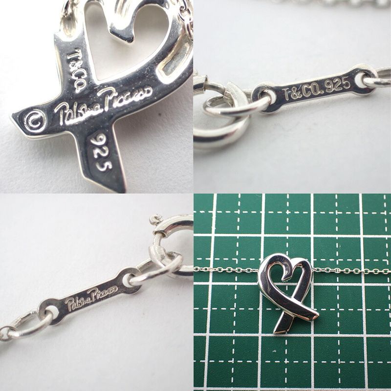 Tiffany & Co 925 Loving Heart Pendant Necklace J113-6