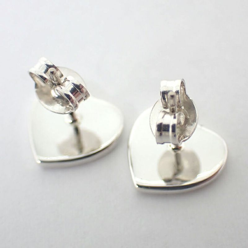 Tiffany & Co 925 Notes Heart Earrings j113-10