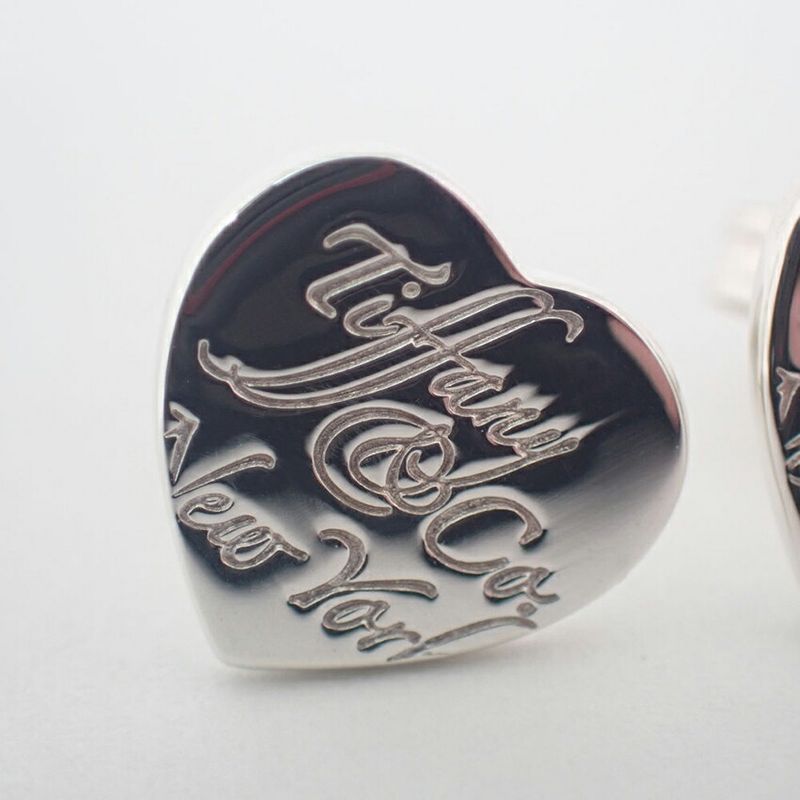 Tiffany & Co 925 Notes Heart Earrings j113-10