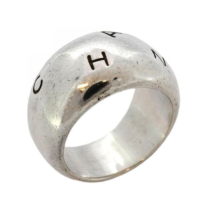 Chanel Ring Chanel Logo Silver 925 No 14 Women's
