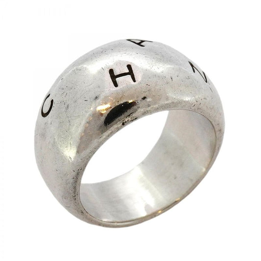 Chanel Ring Chanel Logo Silver 925 No 14 Women's