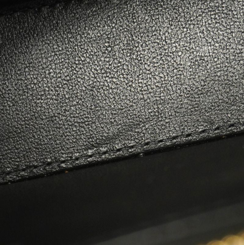 Chanel Shoulder Bag Matelasse Lambskin Black Gold Hardware Women