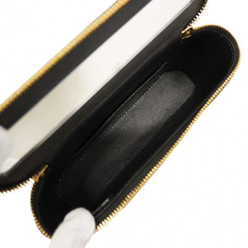 Chanel Shoulder Bag Matelasse Lambskin Black Gold Hardware Women