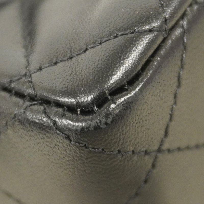 Chanel Shoulder Bag Matelasse Lambskin Black Chien Pan Gold Hardware Women's