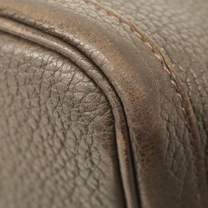 Hermes Tote Bag Garden Party PM Negonda Macassar Silver Hardware T Engraved