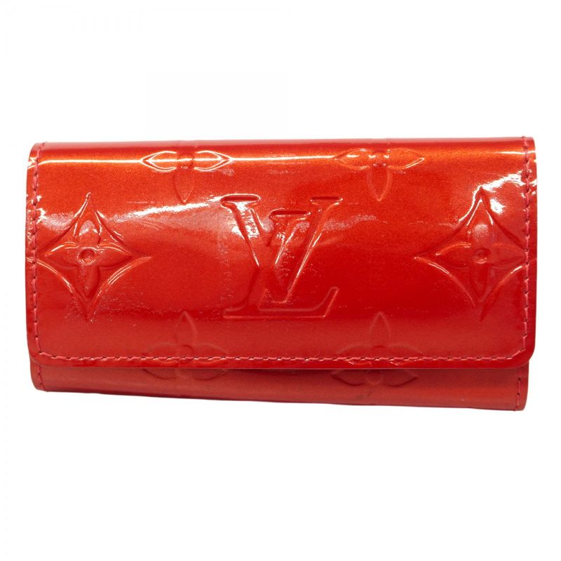 Louis Vuitton Key Case Vernis Multicles 4 M91976 Pomme D'amour Women's