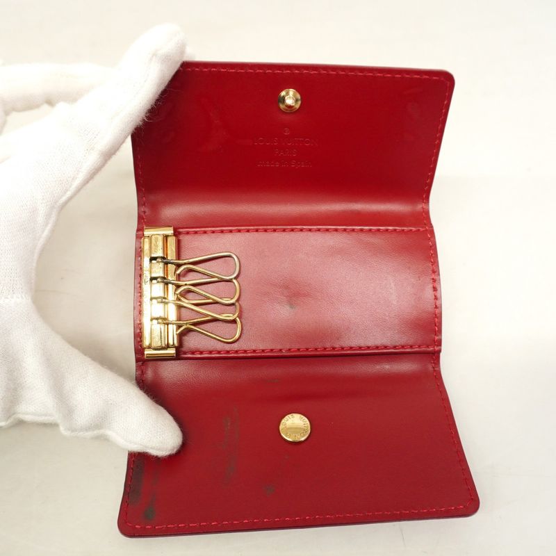 Louis Vuitton Key Case Vernis Multicles 4 M91976 Pomme D'amour Women's