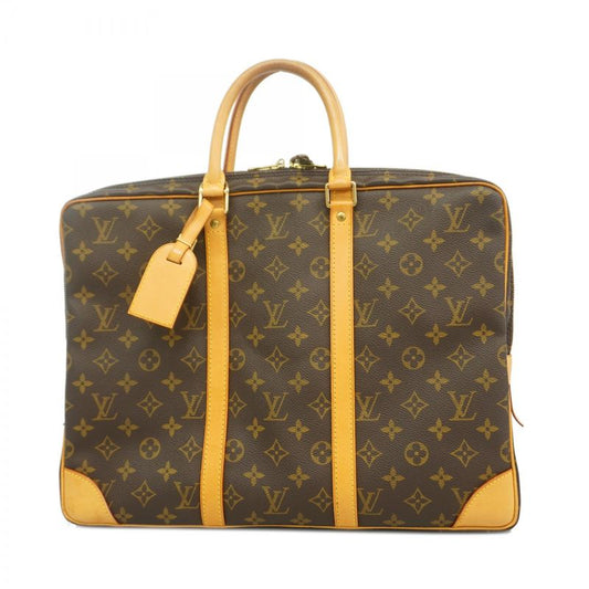 Louis Vuitton Business Bag Monogram Porte Documents Voyage M53361 Brown Men's