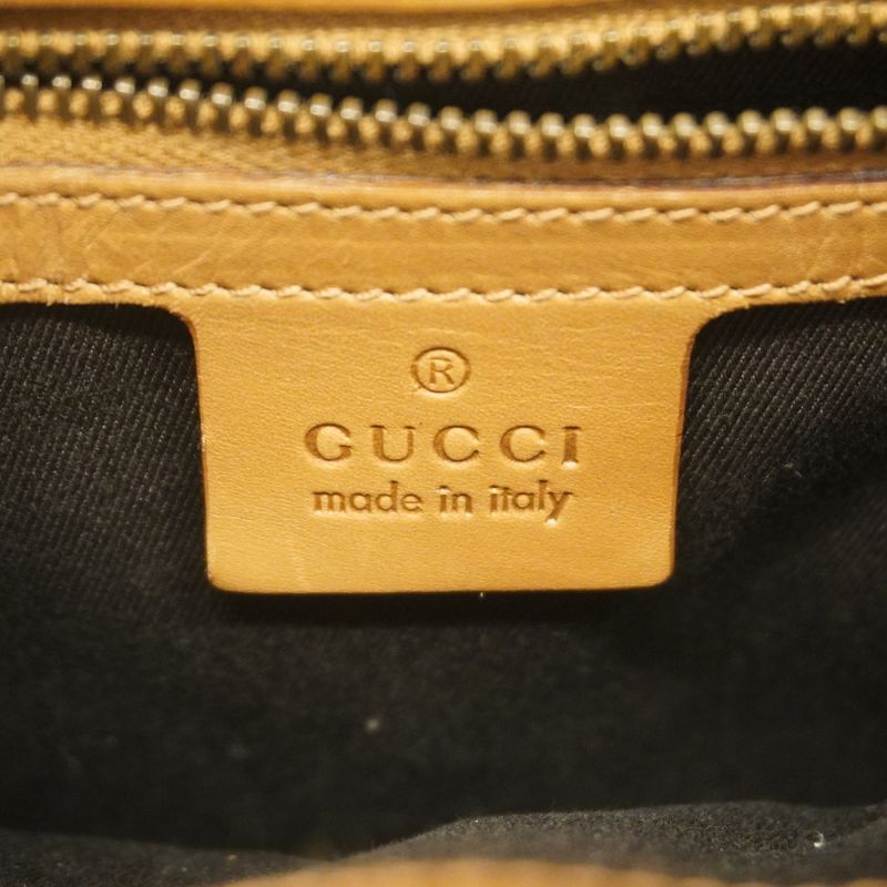 Gucci Shoulder Bag GG Canvas 110292 Canvas Brown Gold Hardware Ladies