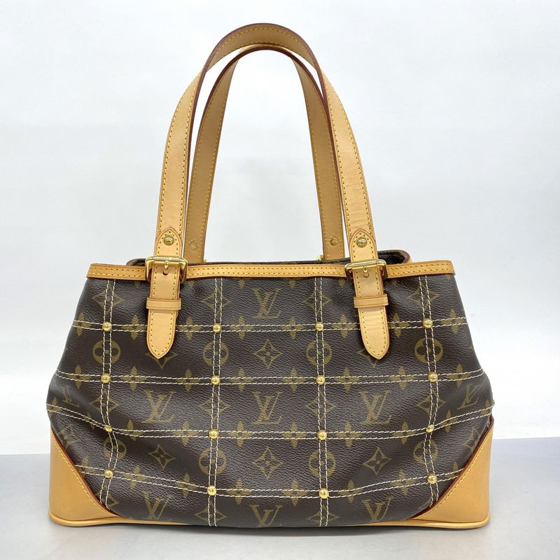 Louis Vuitton Handbag Monogram Rivet M40140 Brown Ladies