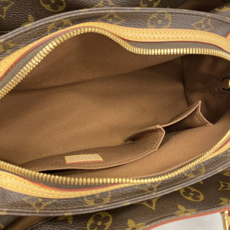 Louis Vuitton Handbag Monogram Rivet M40140 Brown Ladies